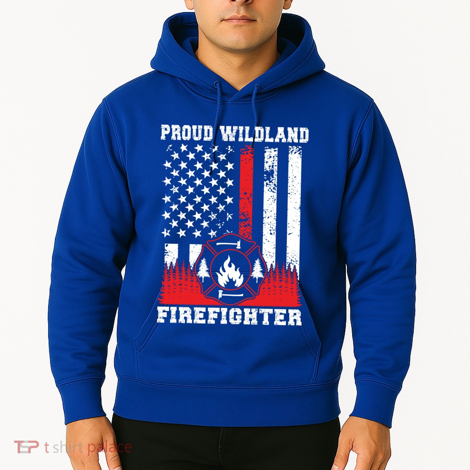 Wildland Firefighter Proud Wildland Fire Gift Hoodie
