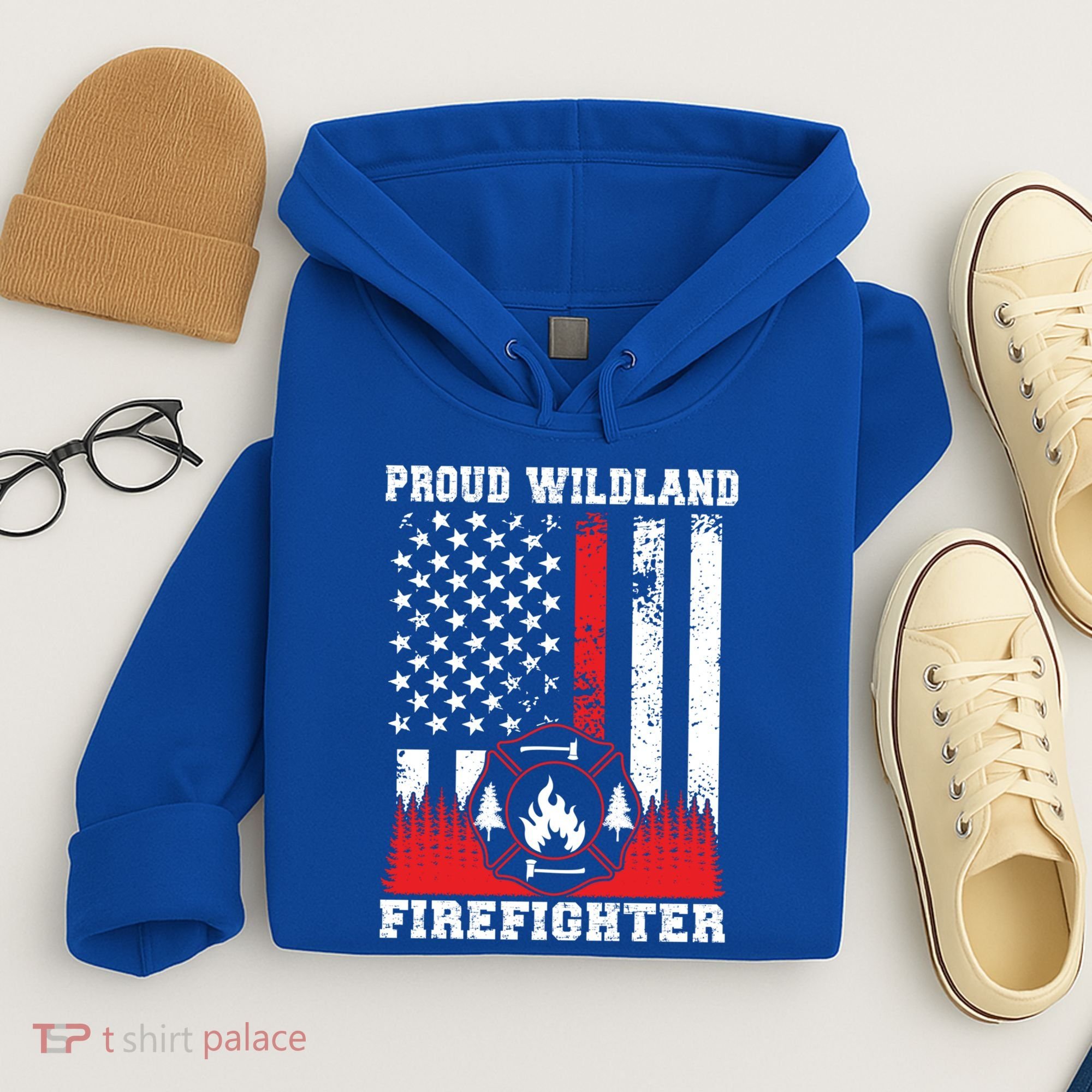 Wildland Firefighter Proud Wildland Fire Gift Hoodie