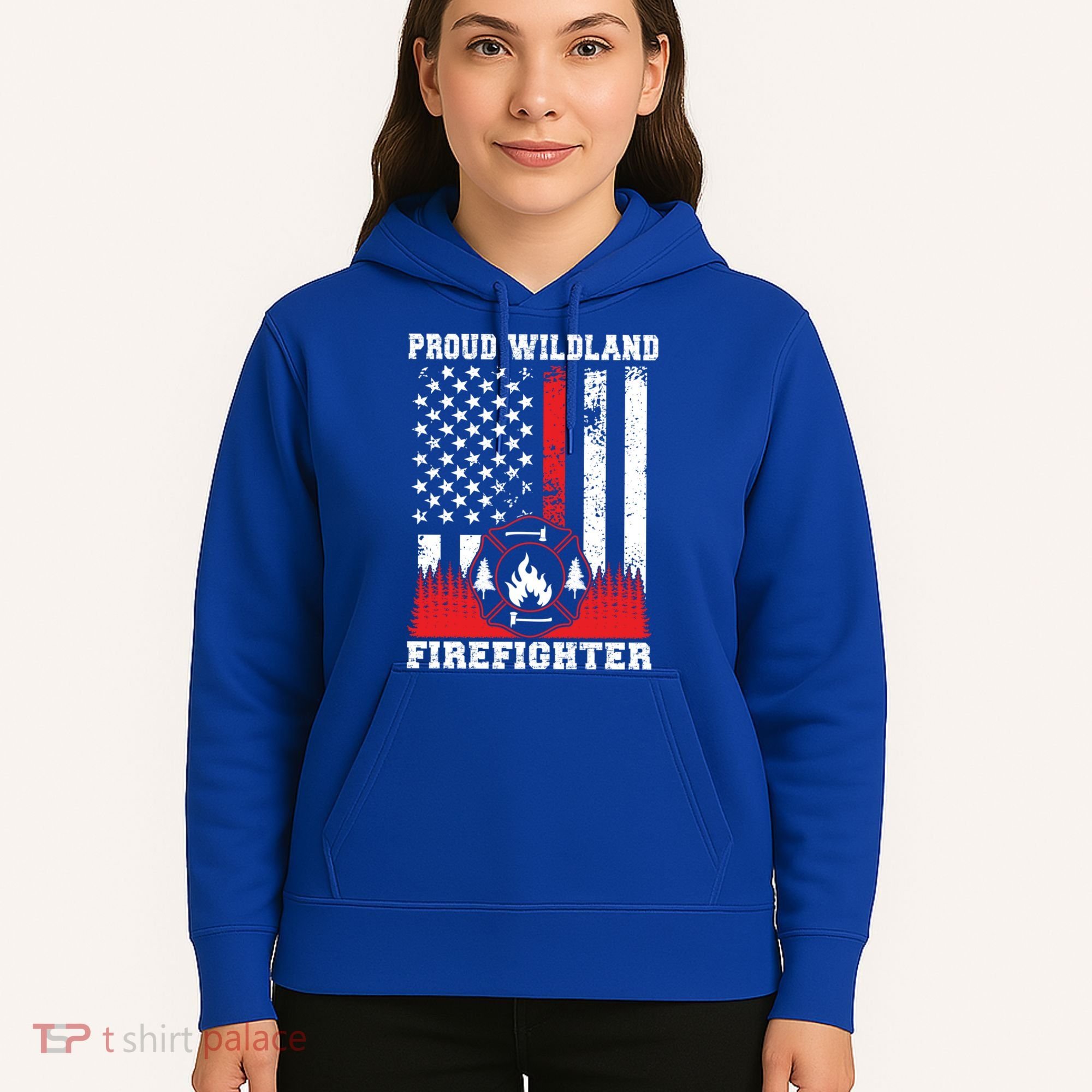 Wildland Firefighter Proud Wildland Fire Gift Hoodie