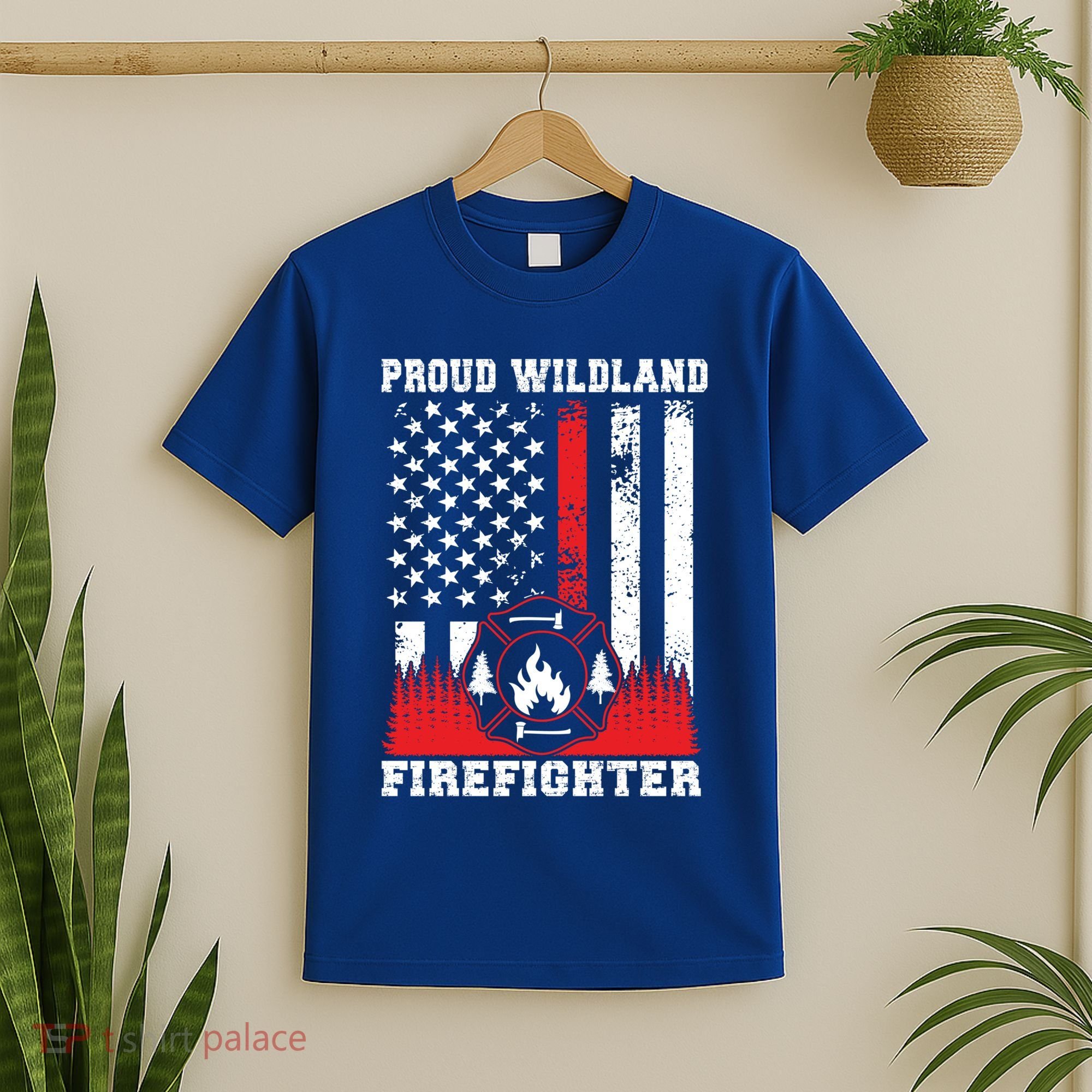 Wildland Firefighter Proud Wildland Fire Gift T-Shirt