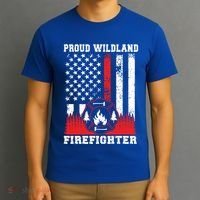 Wildland Firefighter Proud Wildland Fire Gift T-Shirt thumb 3
