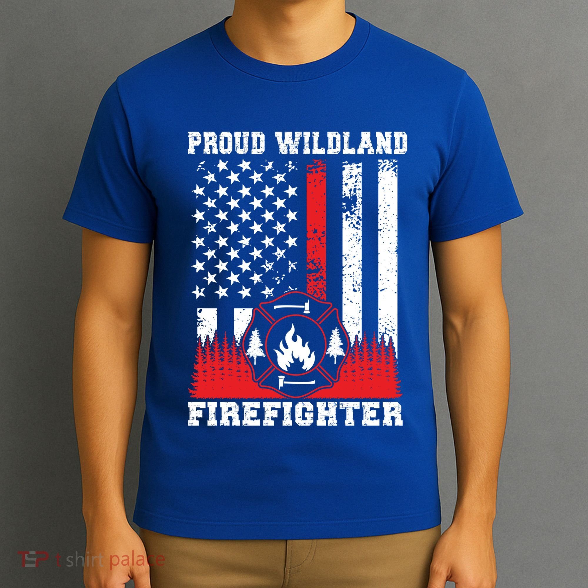 Wildland Firefighter Proud Wildland Fire Gift T-Shirt