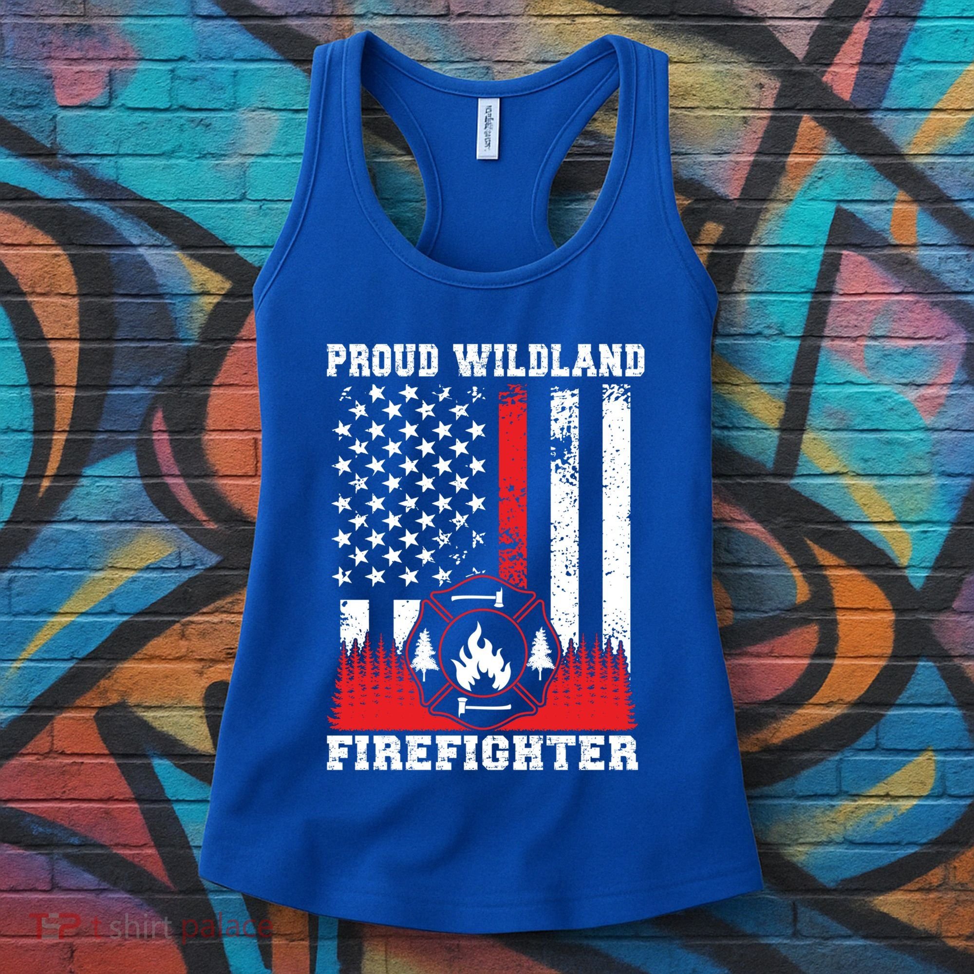 Wildland Firefighter Proud Wildland Fire Gift Women's Tank Top
