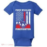 Wildland Firefighter Proud Wildland Fire Gift Baby Bodysuit thumb 0