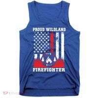 Wildland Firefighter Proud Wildland Fire Gift Tank Top thumb 0