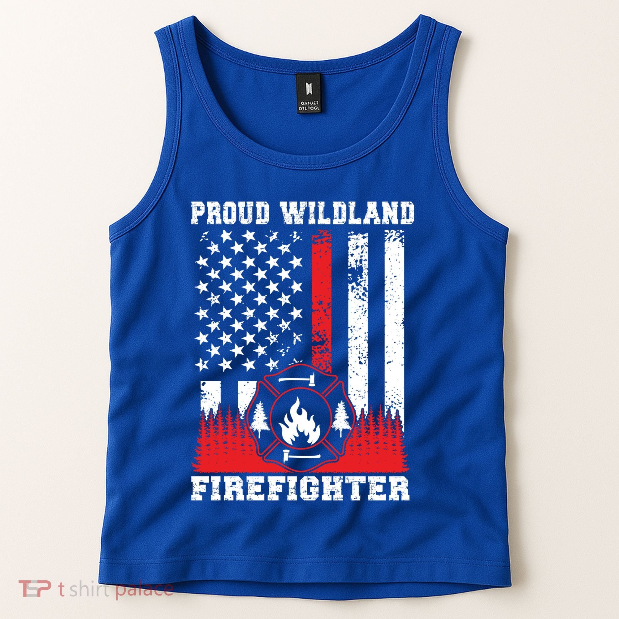Wildland Firefighter Proud Wildland Fire Gift Tank Top