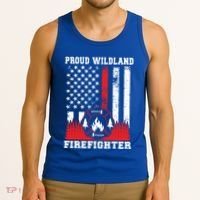 Wildland Firefighter Proud Wildland Fire Gift Tank Top thumb 3