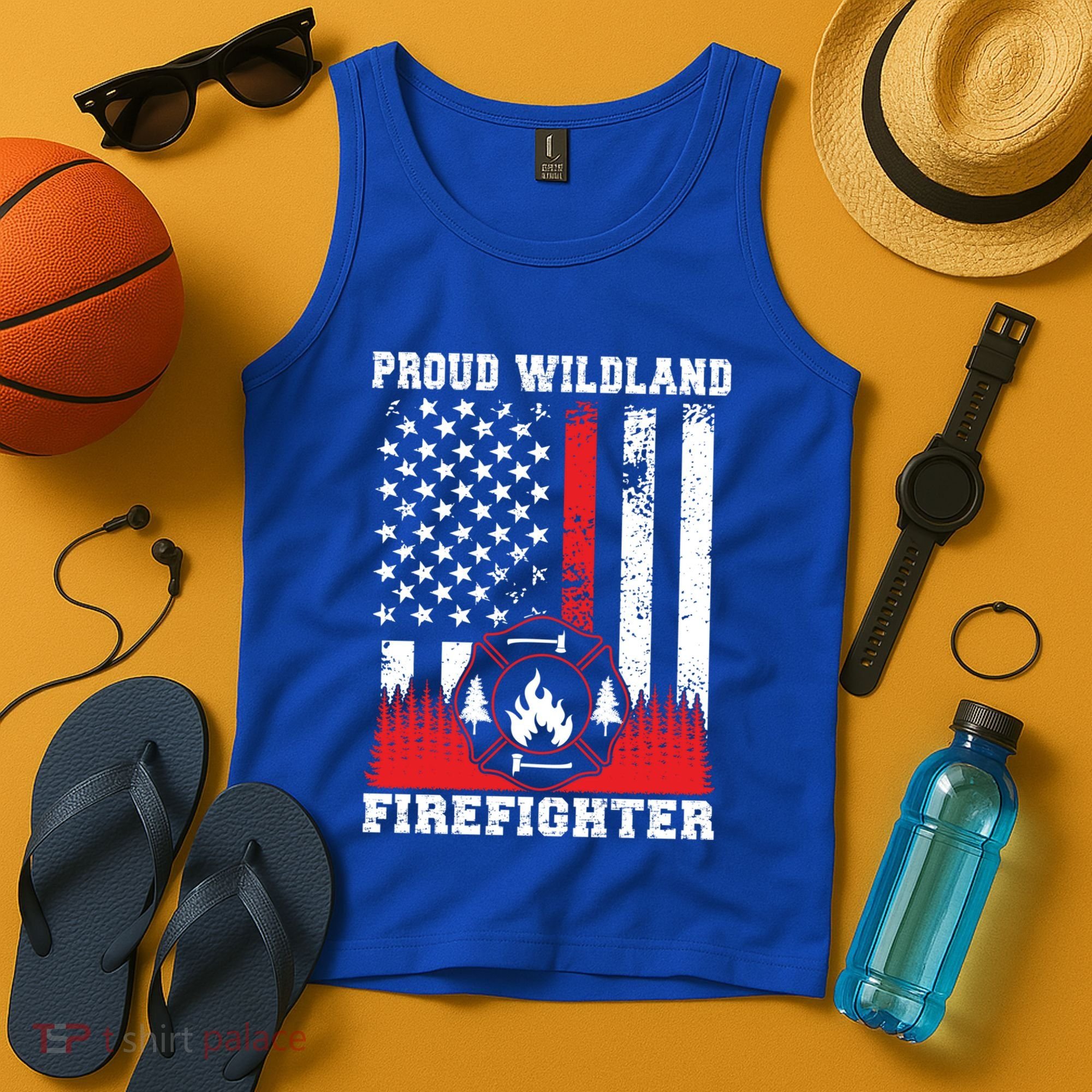 Wildland Firefighter Proud Wildland Fire Gift Tank Top