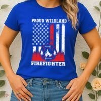 Wildland Firefighter Proud Wildland Fire Gift Women's T-Shirt thumb 2