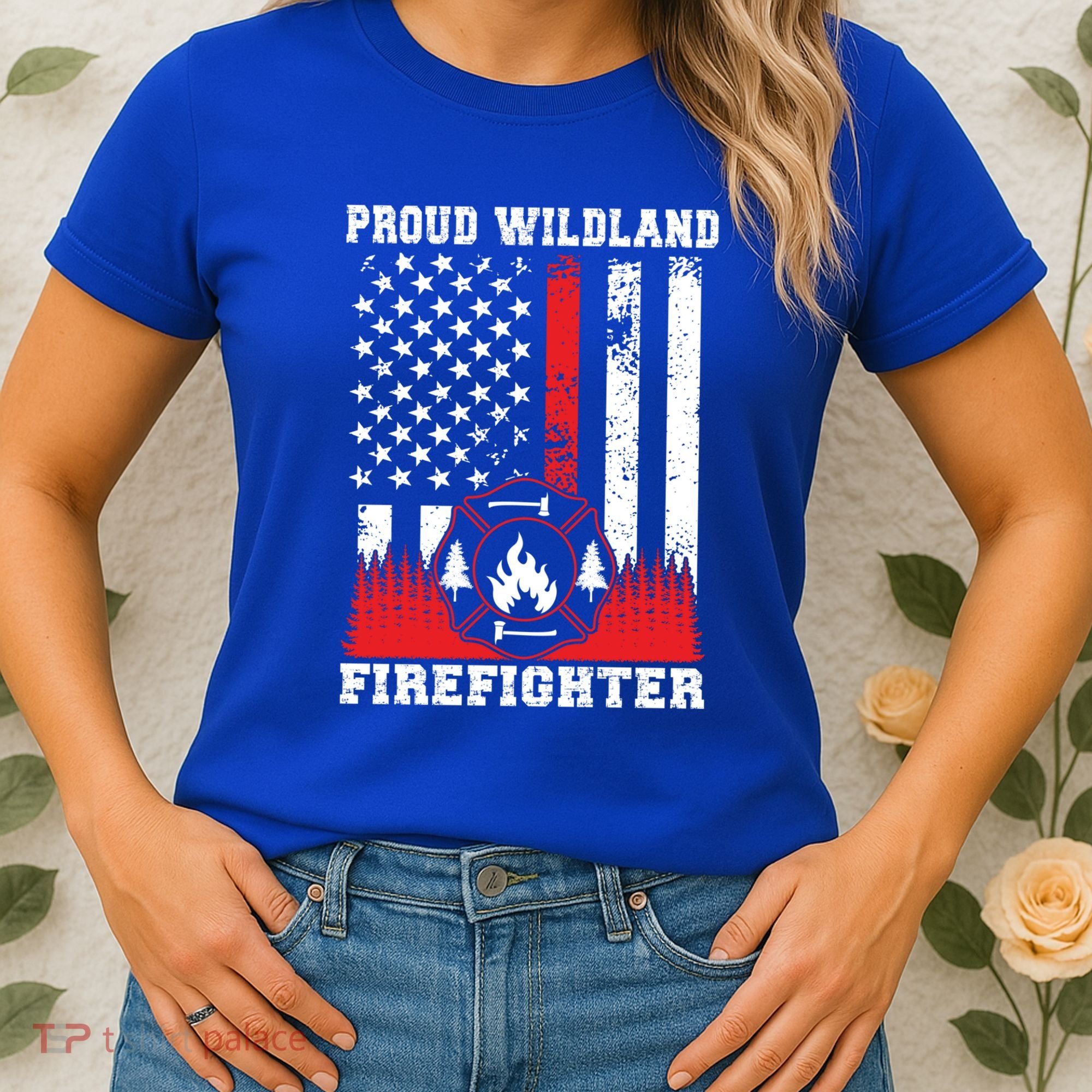 Wildland Firefighter Proud Wildland Fire Gift Women's T-Shirt