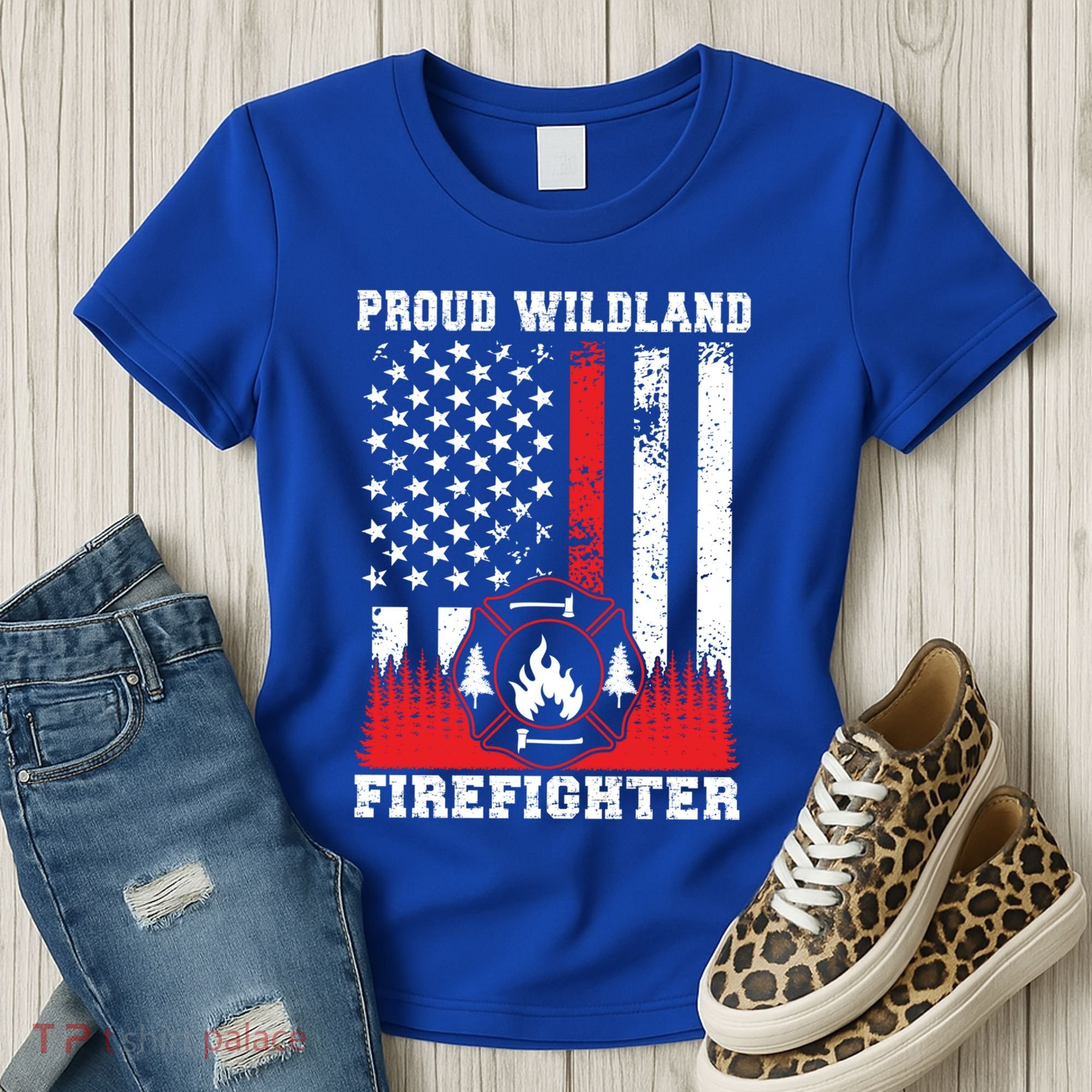 Wildland Firefighter Proud Wildland Fire Gift Women's T-Shirt