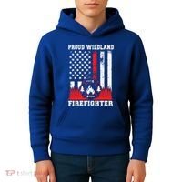 Wildland Firefighter Proud Wildland Fire Gift Kids Hoodie thumb 4