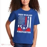 Wildland Firefighter Proud Wildland Fire Gift Kids T-Shirt thumb 2