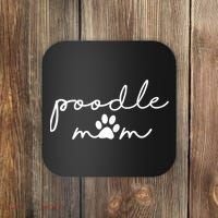 Womens Funny Poodle Dog Mom Cute Poodle Mom For Women Coaster thumb 0