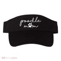 Womens Funny Poodle Dog Mom Cute Poodle Mom For Women Visor thumb 0