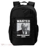 Wanted For President 2024 Trump Mugshot Backpack thumb 0