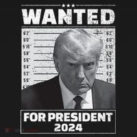 Wanted For President 2024 Trump Mugshot Mousepad thumb 1