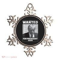 Wanted For President 2024 Trump Mugshot Ornament thumb 0