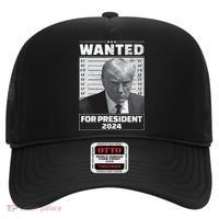 Wanted For President 2024 Trump Mugshot Hat thumb 0