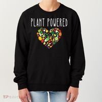 Whole Food Plant Based Lifestyle Wfpb Vegan Powered Veggie Meaningful Gift Women's Sweatshirt thumb 0