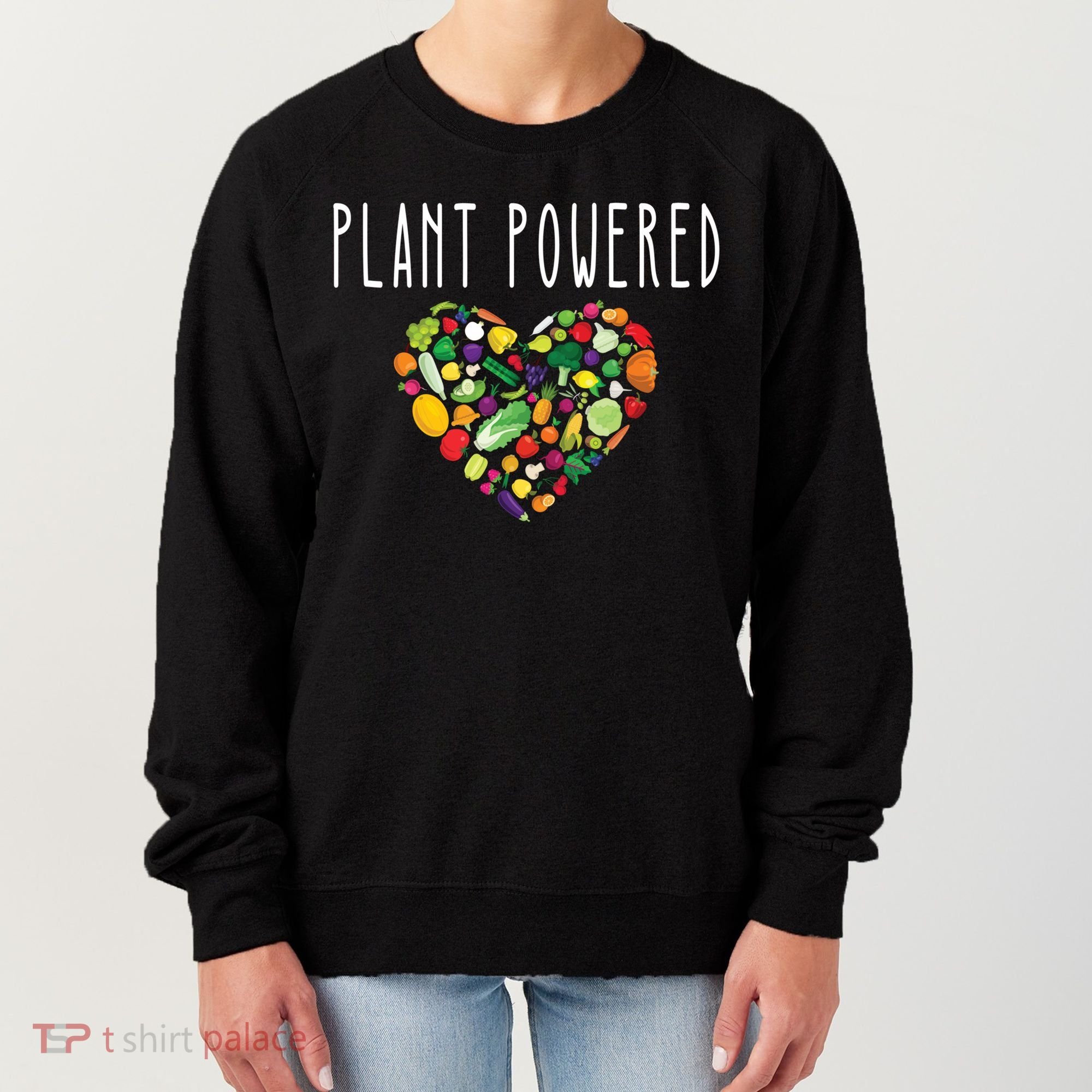 Whole Food Plant Based Lifestyle Wfpb Vegan Powered Veggie Meaningful Gift Women's Sweatshirt