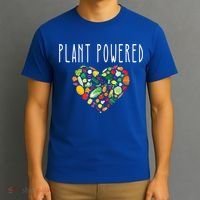 Whole Food Plant Based Lifestyle Wfpb Vegan Powered Veggie Meaningful Gift T-Shirt thumb 3
