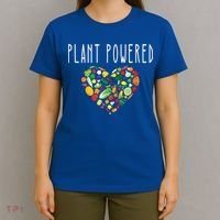 Whole Food Plant Based Lifestyle Wfpb Vegan Powered Veggie Meaningful Gift T-Shirt thumb 4