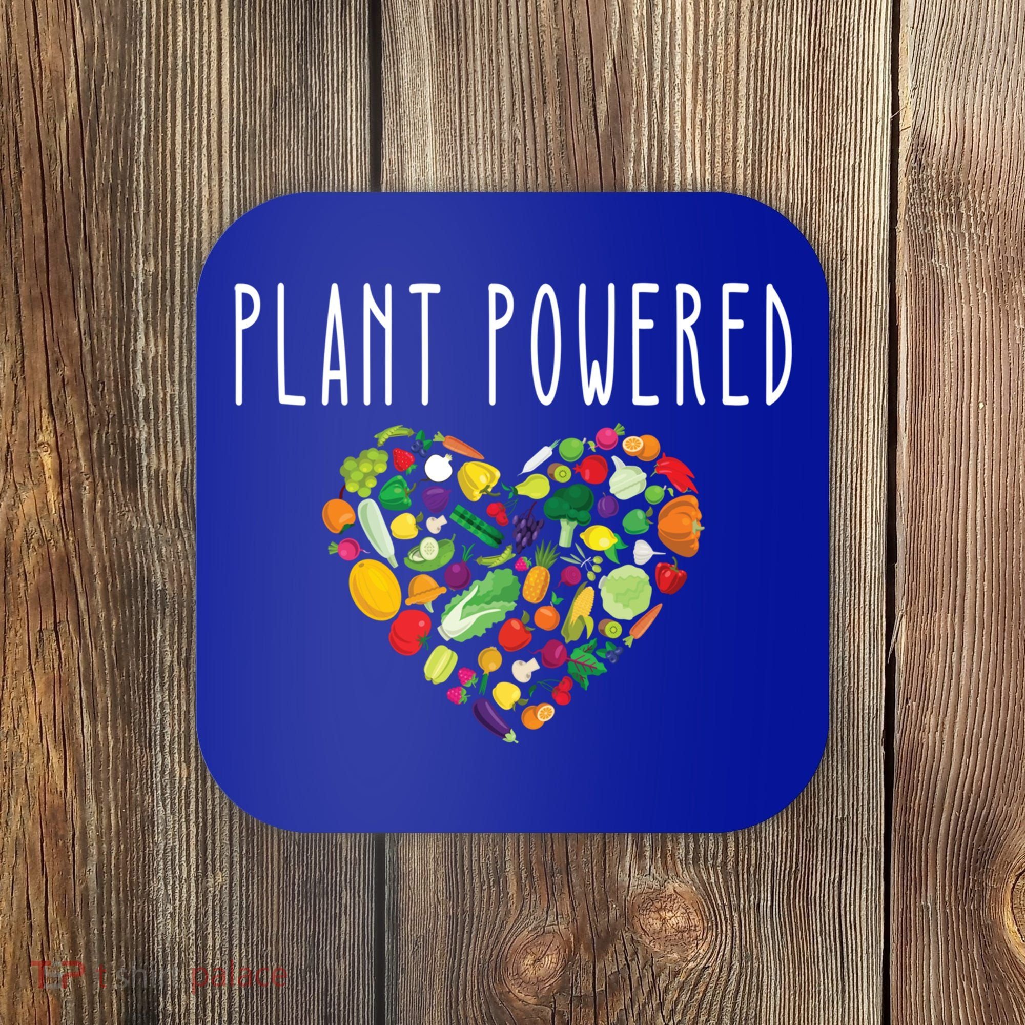 Whole Food Plant Based Lifestyle Wfpb Vegan Powered Veggie Meaningful Gift Coaster