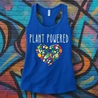 Whole Food Plant Based Lifestyle Wfpb Vegan Powered Veggie Meaningful Gift Women's Tank Top thumb 3