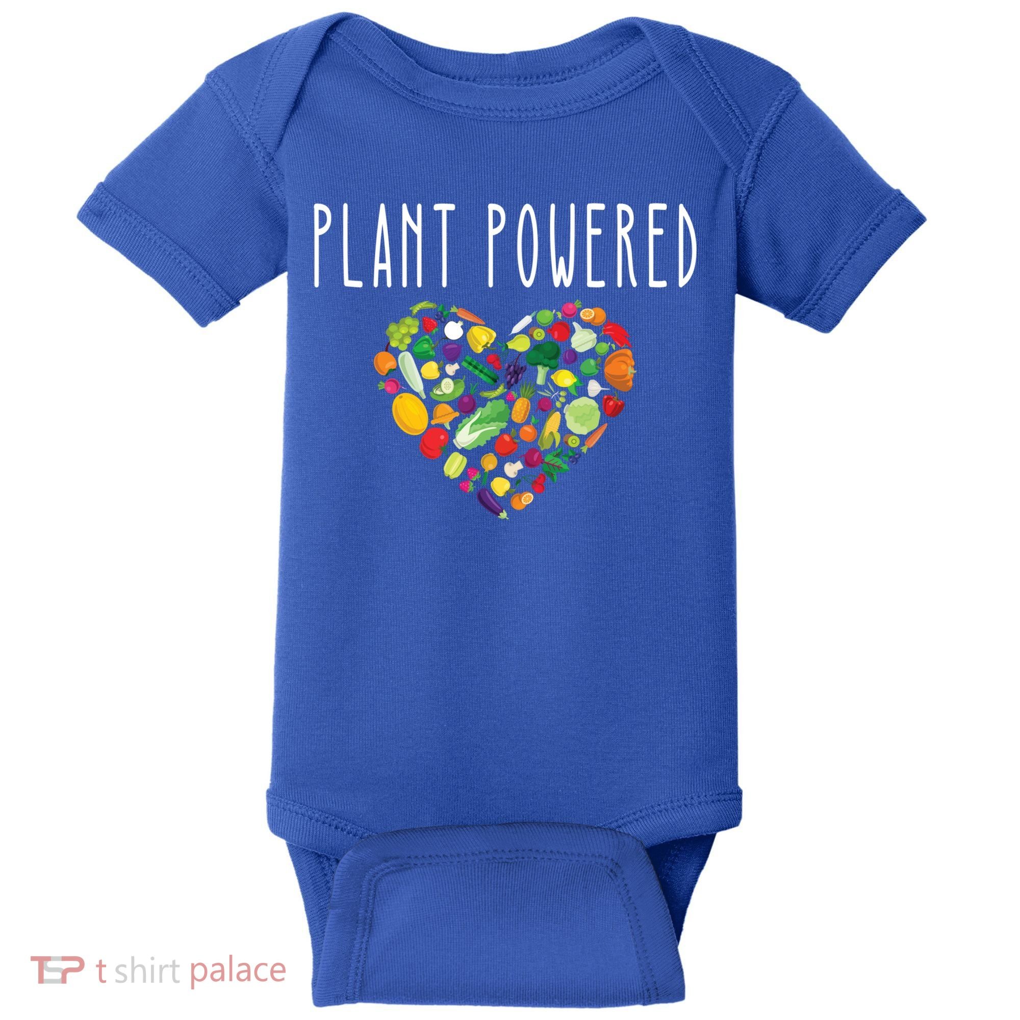 Whole Food Plant Based Lifestyle Wfpb Vegan Powered Veggie Meaningful Gift Baby Bodysuit