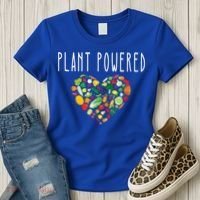 Whole Food Plant Based Lifestyle Wfpb Vegan Powered Veggie Meaningful Gift Women's T-Shirt thumb 3