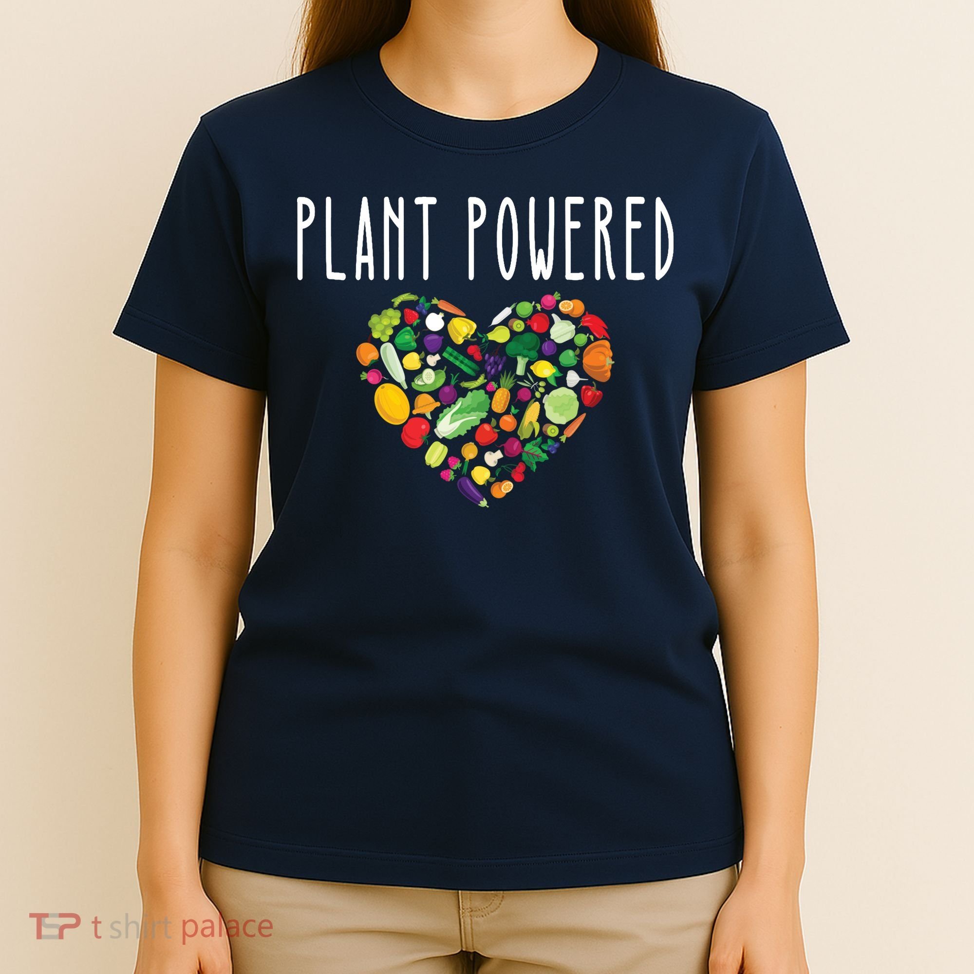 Whole Food Plant Based Lifestyle WFPB Vegan Powered Veggie T-Shirt