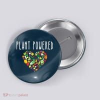 Whole Food Plant Based Lifestyle WFPB Vegan Powered Veggie Button thumb 0