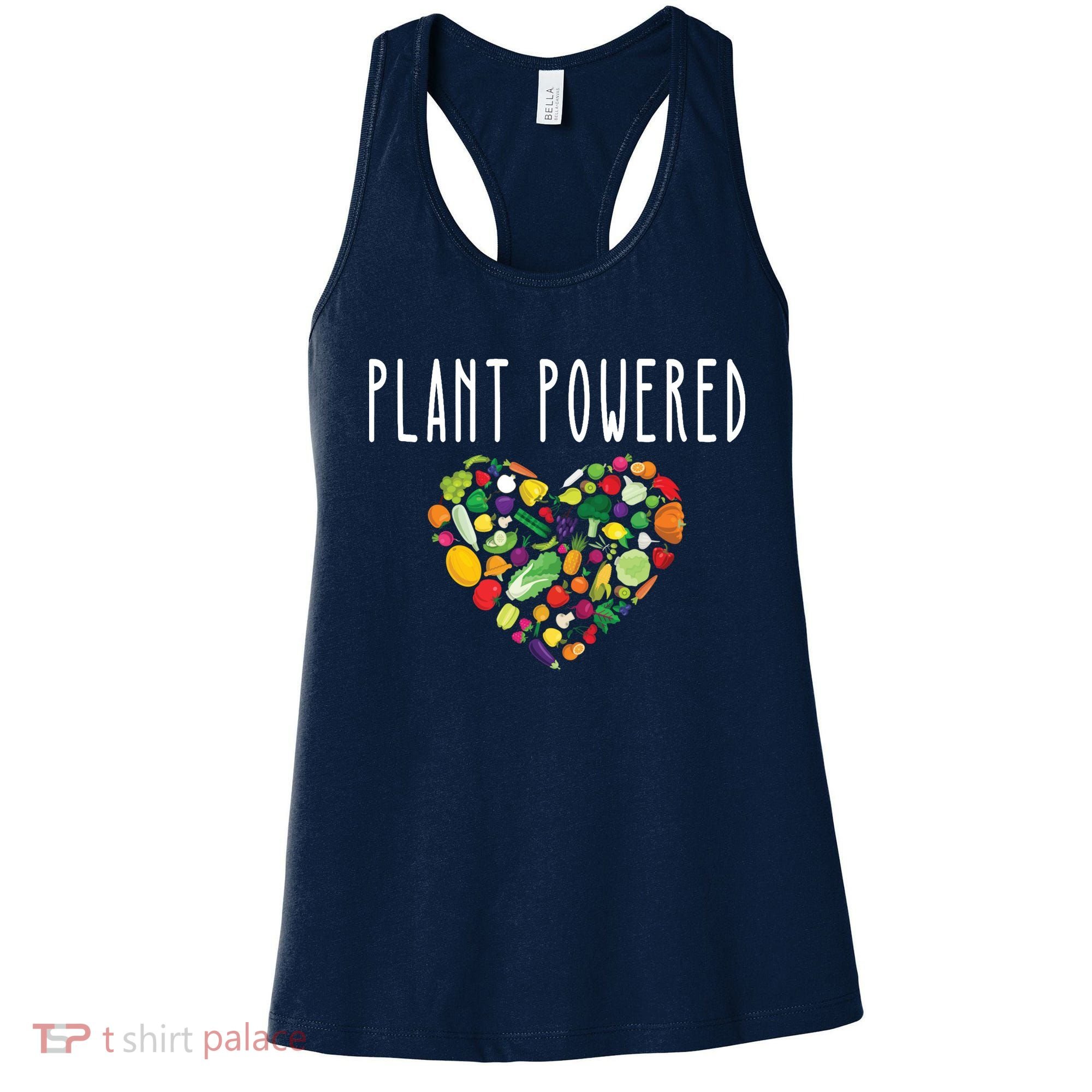 Whole Food Plant Based Lifestyle WFPB Vegan Powered Veggie Women's Tank Top