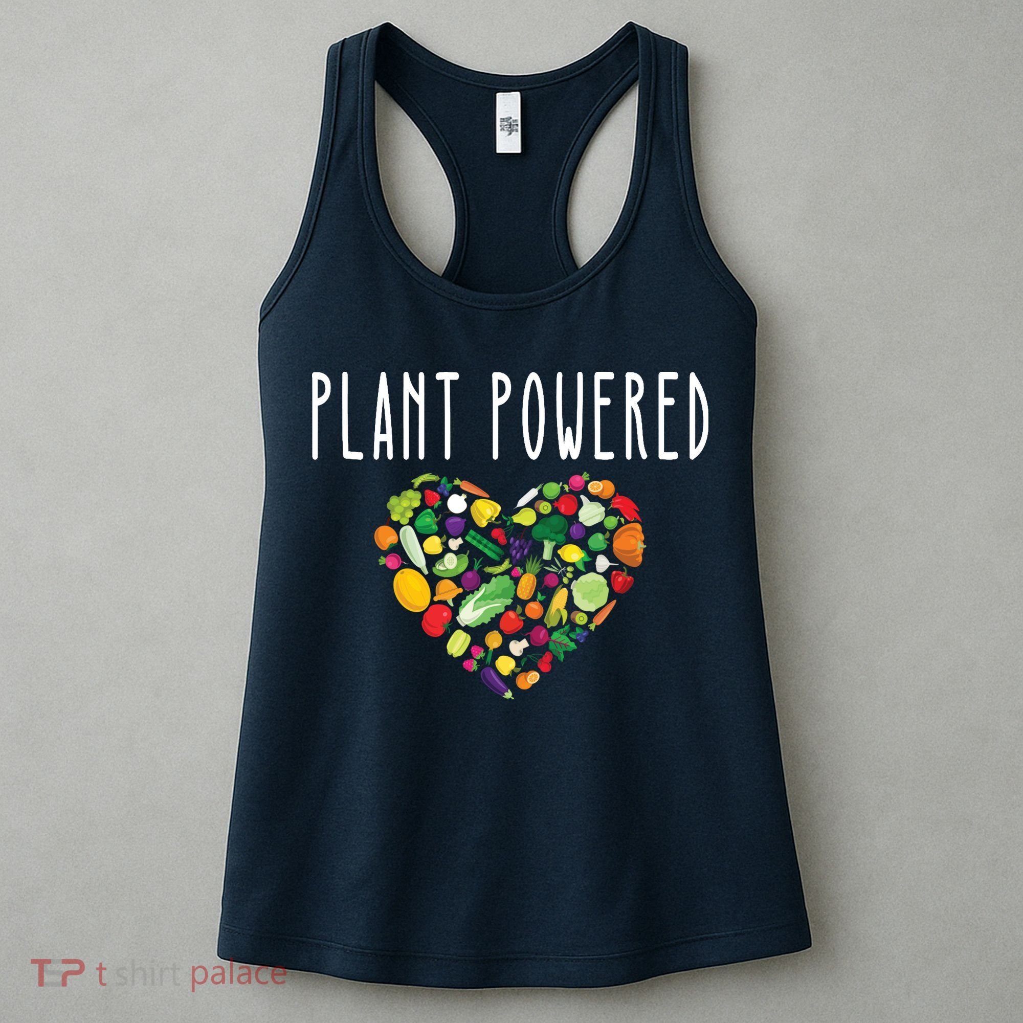 Whole Food Plant Based Lifestyle WFPB Vegan Powered Veggie Women's Tank Top