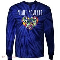 Whole Food Plant Based Lifestyle WFPB Vegan Powered Veggie Tie-Dye Long Sleeve Shirt thumb 0