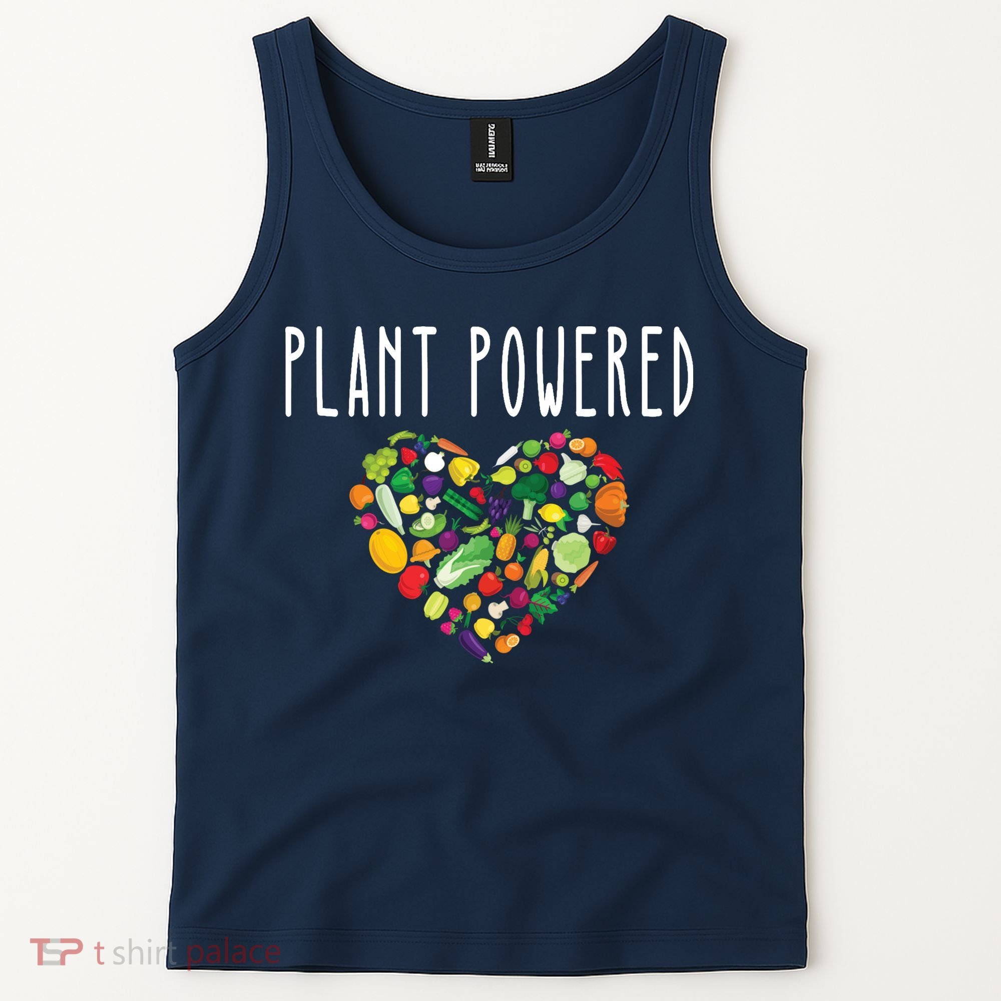 Whole Food Plant Based Lifestyle WFPB Vegan Powered Veggie Tank Top