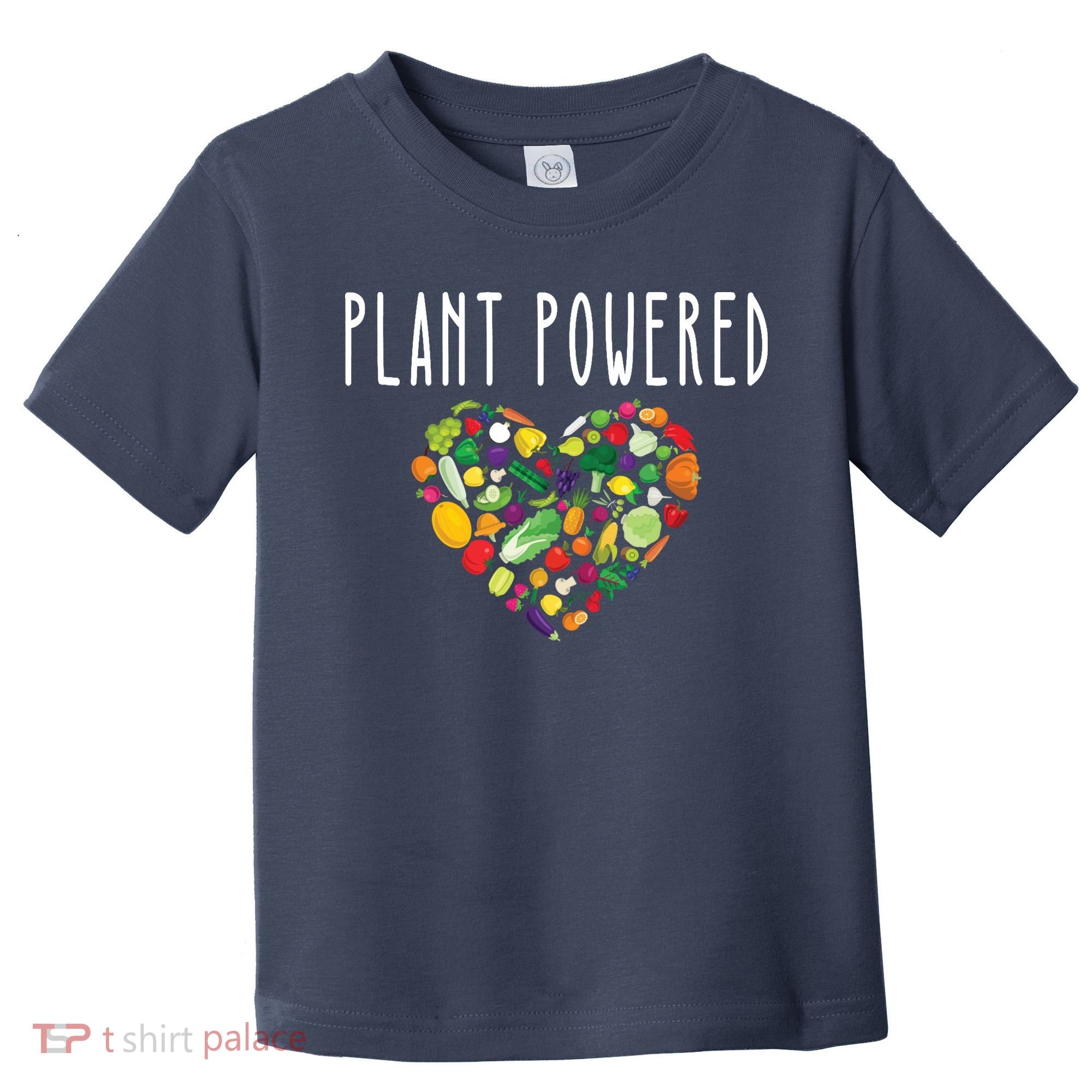 Whole Food Plant Based Lifestyle WFPB Vegan Powered Veggie Toddler T-Shirt