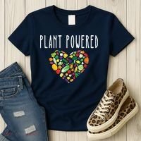 Whole Food Plant Based Lifestyle WFPB Vegan Powered Veggie Women's T-Shirt thumb 3