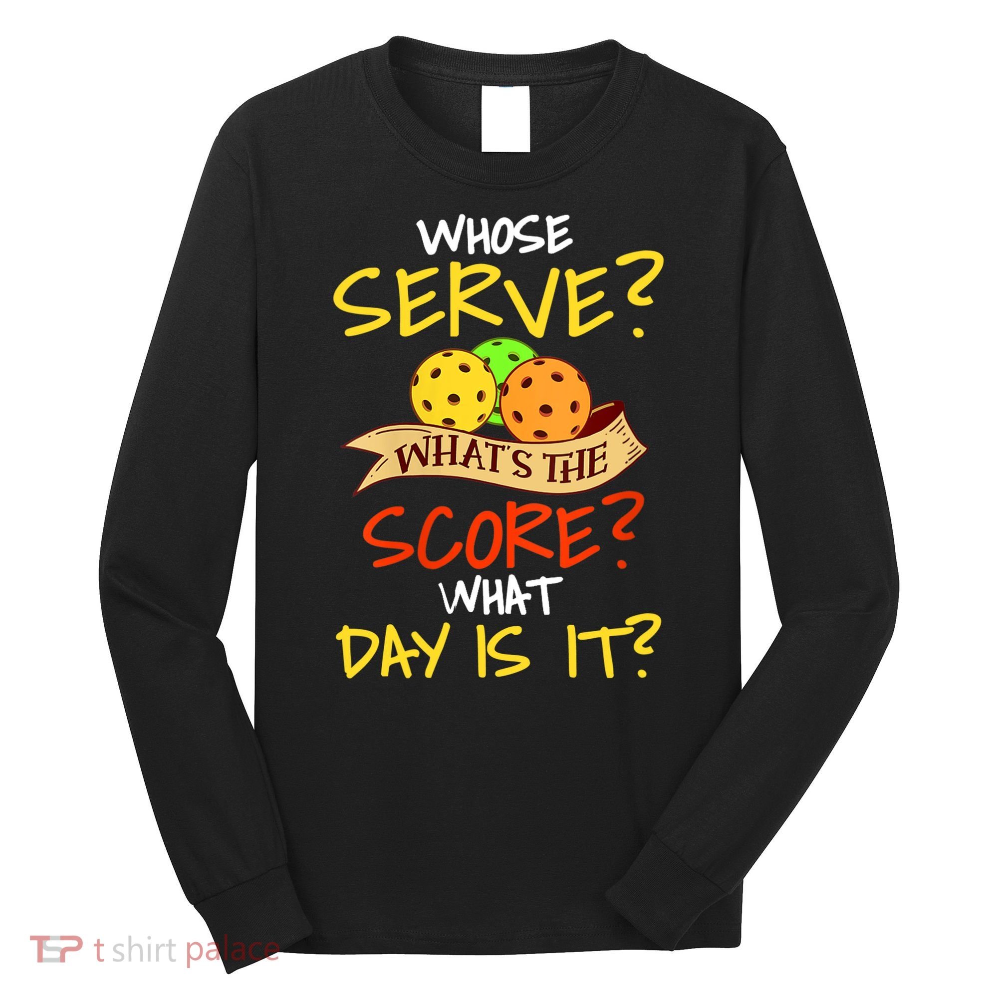 Womens Funny Pickleball Gift Pickle Ball Player Pickleball VNeck TShirt Long Sleeve Shirt