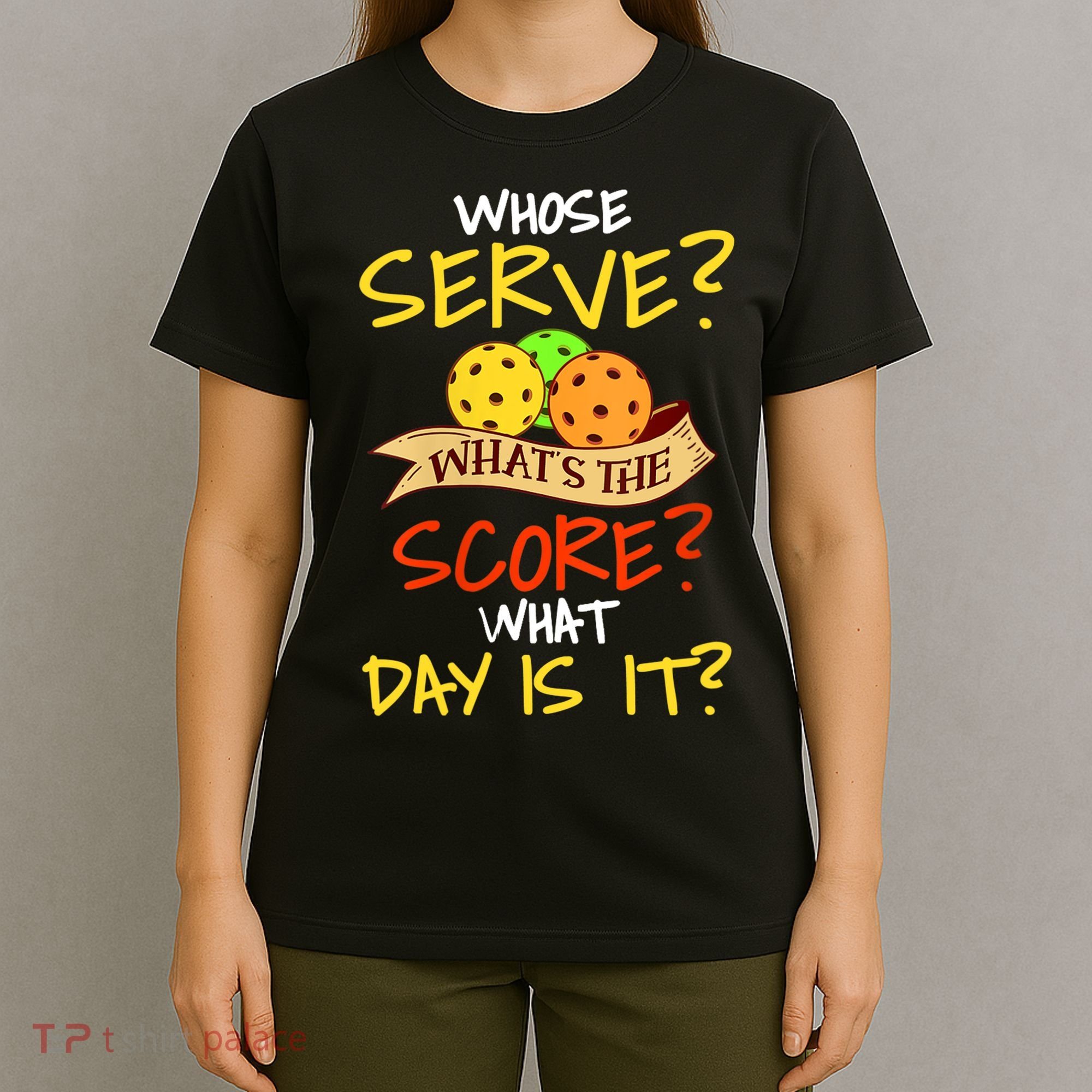 Womens Funny Pickleball Gift Pickle Ball Player Pickleball VNeck TShirt T-Shirt