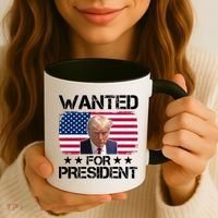 Wanted For President Donald Trump USA Election Coffee Mug thumb 3