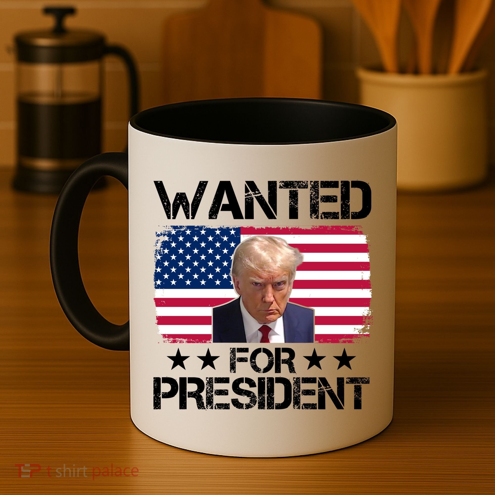 Wanted For President Donald Trump USA Election Coffee Mug