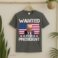 Wanted For President Donald Trump USA Election T-Shirt thumb 2