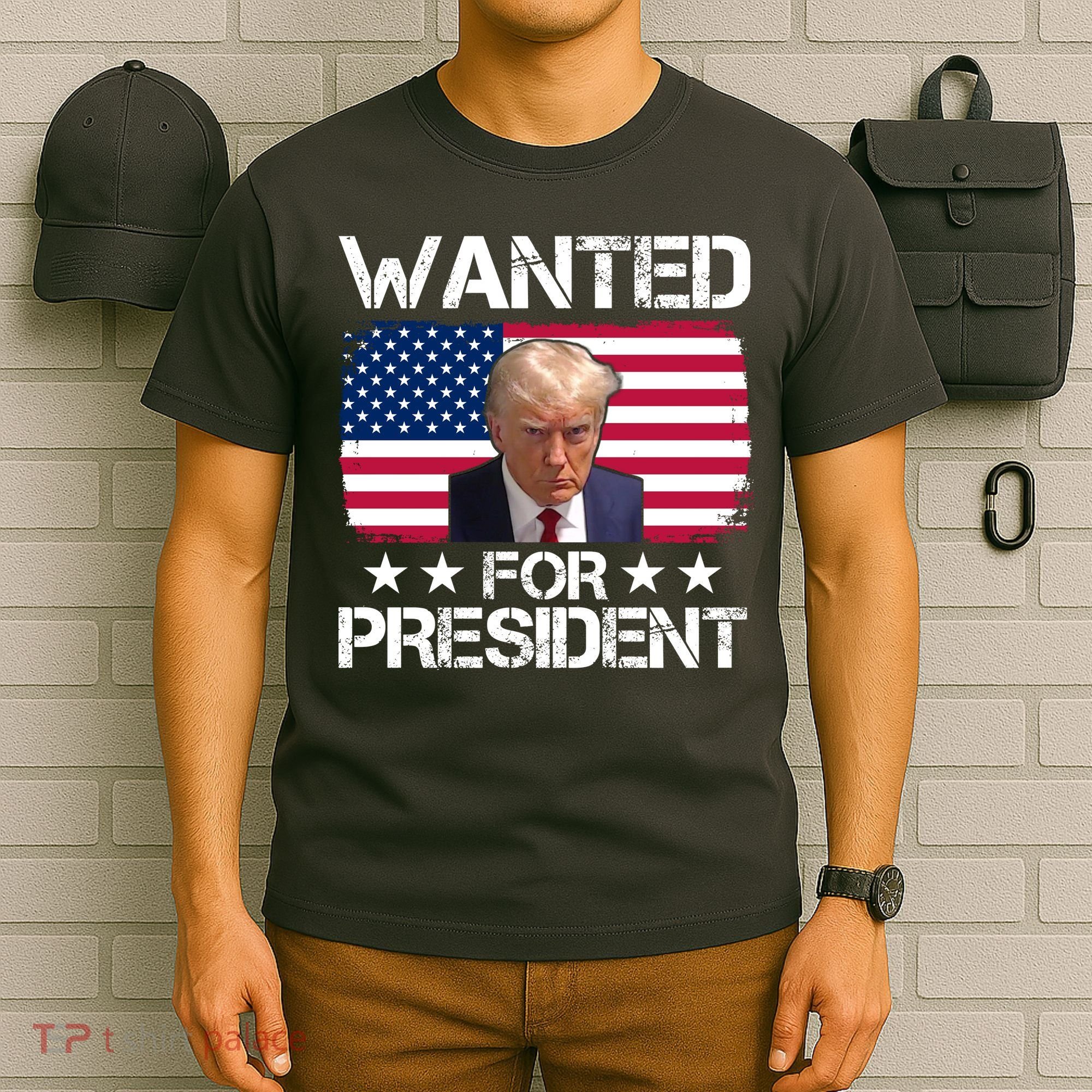 Wanted For President Donald Trump USA Election T-Shirt
