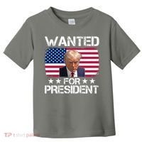 Wanted For President Donald Trump USA Election Toddler T-Shirt thumb 0