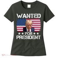 Wanted For President Donald Trump USA Election Women's T-Shirt thumb 0