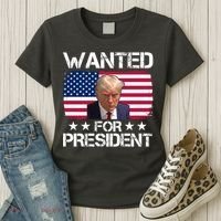 Wanted For President Donald Trump USA Election Women's T-Shirt thumb 3