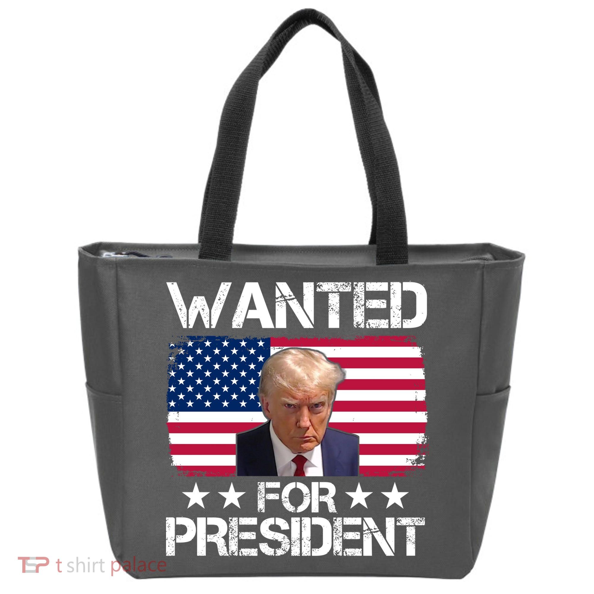 Wanted For President Donald Trump USA Election Tote Bag