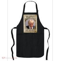 Wanted For President Funny Donald Trump Mugshot Apron thumb 0